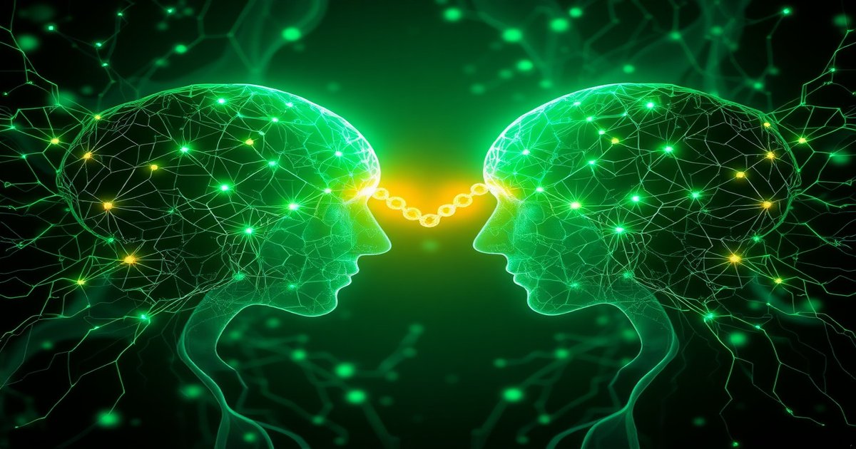 Abstract visualization of human social bonds and their connection to cellular health and longevity